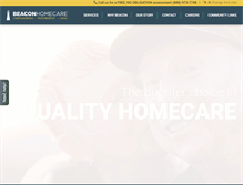 Tablet Screenshot of beaconhomecare.com
